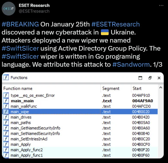 Des hackers utilisent un nouveau wiper appelé "Swiftslicer" pour détruire des systèmes Windows, mettant en danger la confidentialité et la sécurité des données.
