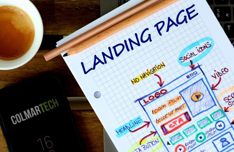 landing page
