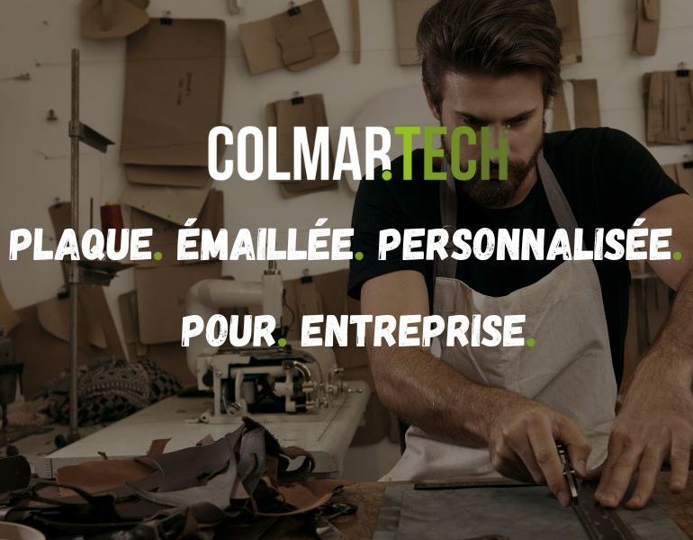 plaque émaillée personnalisée pour entreprise