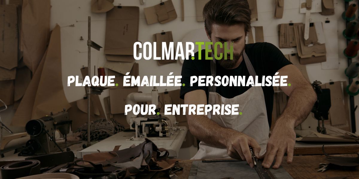 plaque émaillée personnalisée pour entreprise